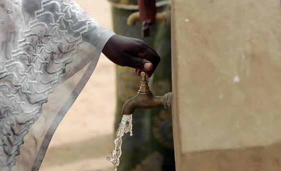 Clean Drinking Water Runs From a Faucet in Senegal